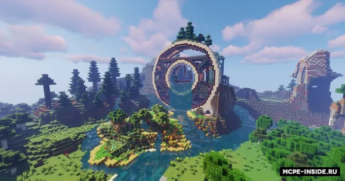 Tog'dagi futuristik uy — Minecraft xarita, rasm 1