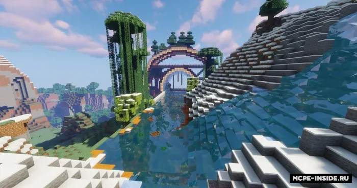 Tog'dagi futuristik uy — Minecraft xarita, rasm 2