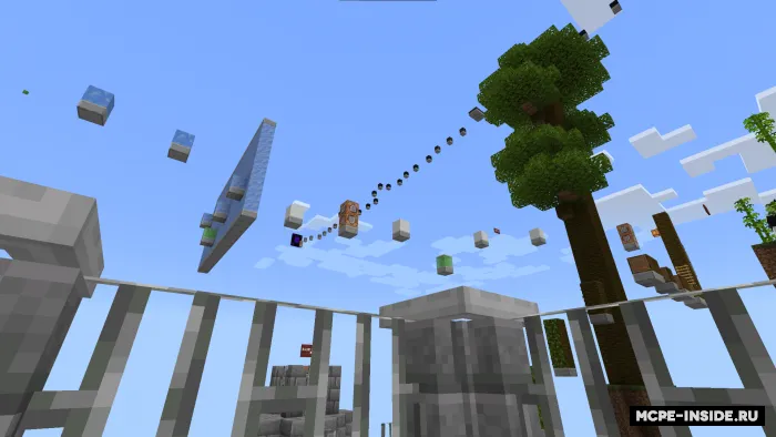 Osmon biomlari bo'ylab parkur — Minecraft xarita, rasm 2