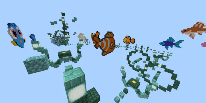 Okean parkuri — Minecraft xarita, rasm 1