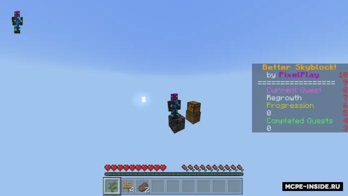 Yaxshilangan skyblock — Minecraft xarita, rasm 1