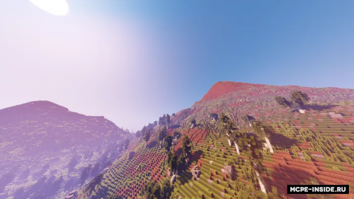 Terraformatsiyalangan tog'lar — Minecraft xarita, rasm 1