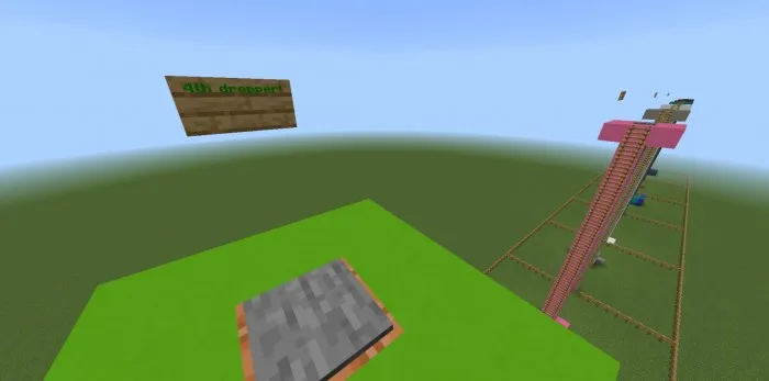 10 ta rangli dropper — Minecraft xarita, rasm 3