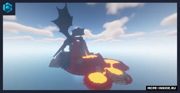Ajdaho vulqoni — Minecraft xarita, rasm 1
