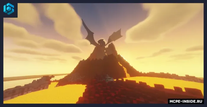 Ajdaho vulqoni — Minecraft xarita, rasm 2