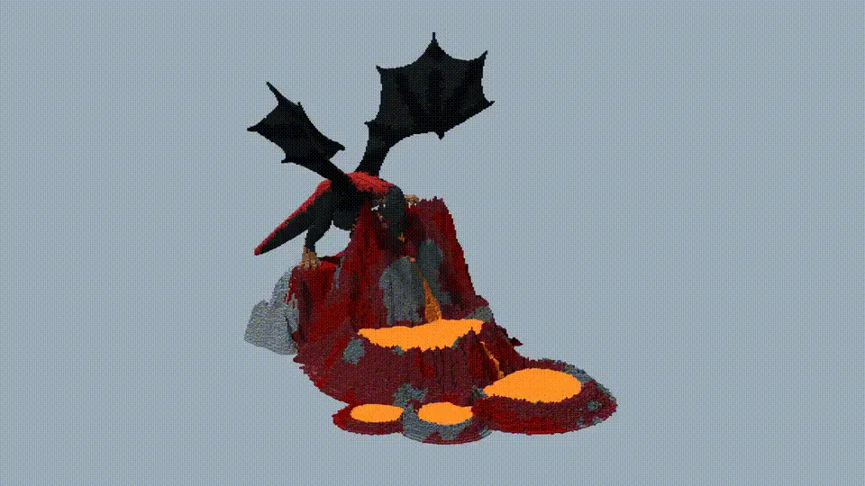 Ajdaho vulqoni — Minecraft xarita, rasm 3