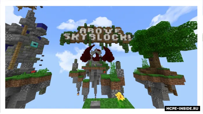 Osmon tepasida — Minecraft xarita, rasm 1