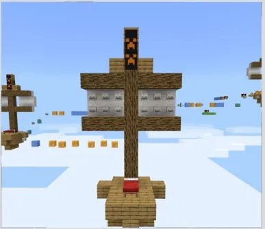 Uchar kemalar bo'ylab parkur — Minecraft xarita, rasm 2