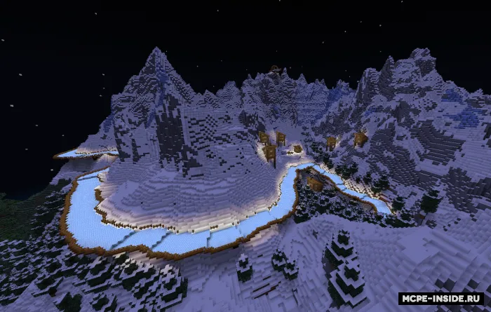 Tog'dan muz yo'li — Minecraft xarita, rasm 1