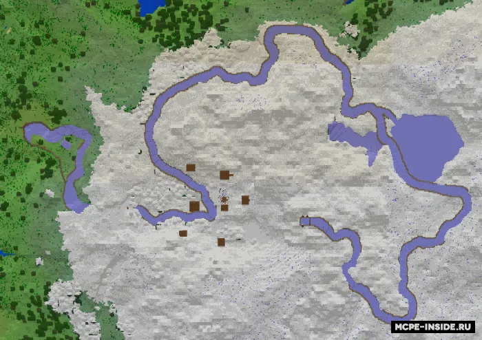 Tog'dan muz yo'li — Minecraft xarita, rasm 2