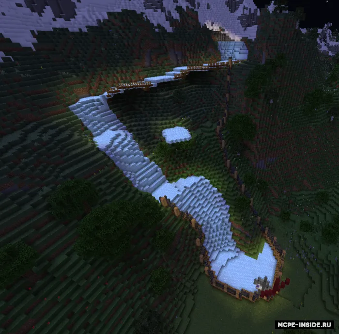 Tog'dan muz yo'li — Minecraft xarita, rasm 3