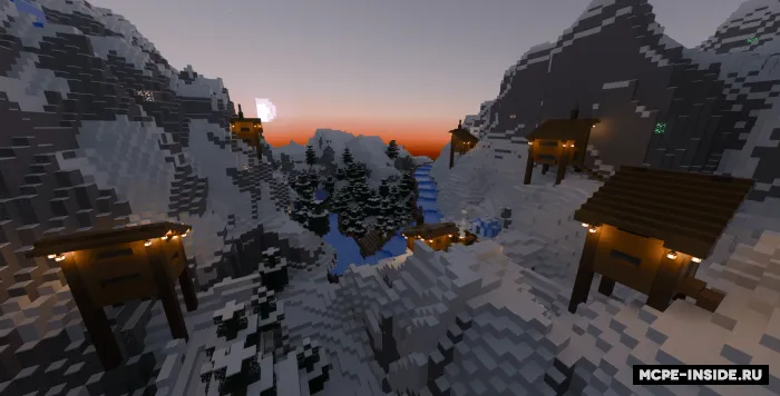 Tog'dan muz yo'li — Minecraft xarita, rasm 4