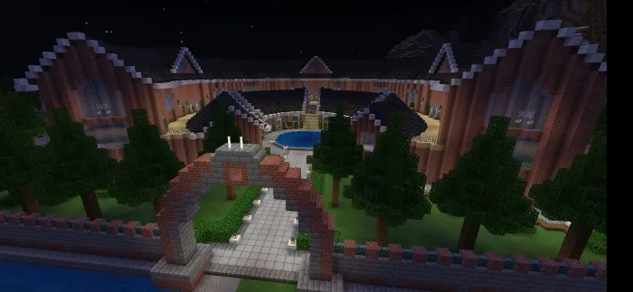 Dumaloq hovli — Minecraft xarita, rasm 1