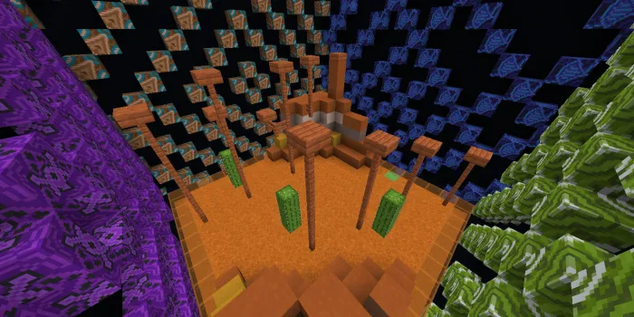 Mini biomlarda parkur — Minecraft xarita, rasm 1