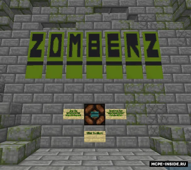 Zomberz — Minecraft xarita, rasm 1