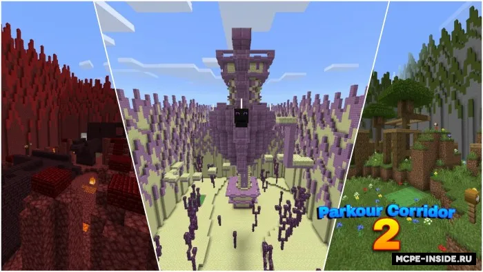 Parkur Koridor 2 — Minecraft xarita, rasm 2