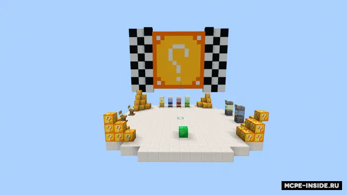 Lucky Block poygasi — Minecraft xarita, rasm 1