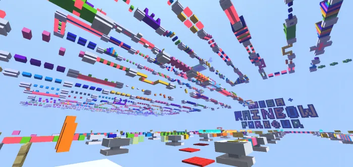 Katta kamalak parkuri — Minecraft xarita, rasm 4