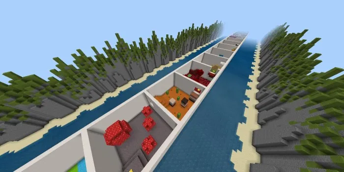 Parkur koridori — Minecraft xarita, rasm 2