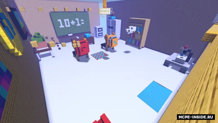 Maktabda berkmachoq — Minecraft xarita, rasm 1