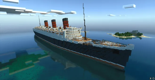 Queen Mary lineri — Minecraft xarita, rasm 1