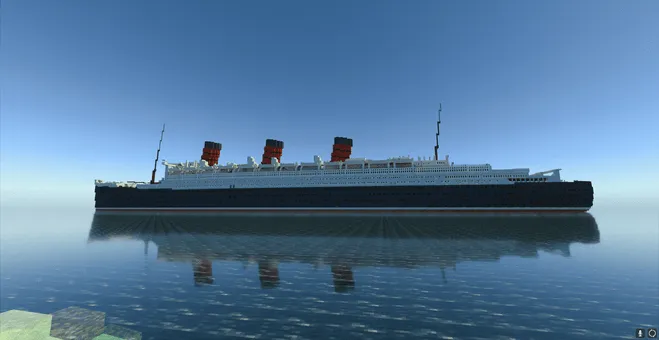 Queen Mary lineri — Minecraft xarita, rasm 2