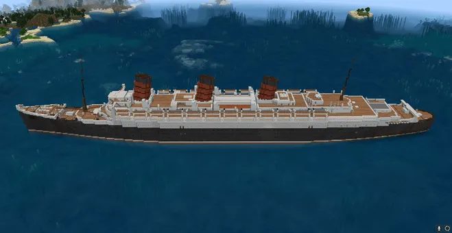 Queen Mary lineri — Minecraft xarita, rasm 4