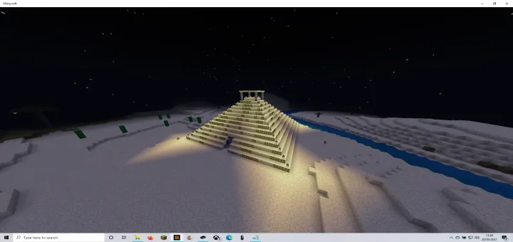 Auruburus yo'qolgan ibodatxonasidan qochish — Minecraft xarita, rasm 1