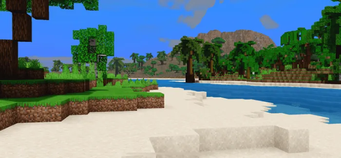 Tropik Oazis oroli — Minecraft xarita, rasm 2