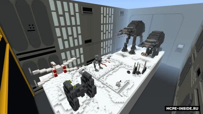 Star Wars: Hoth jangi — Minecraft xarita, rasm 1
