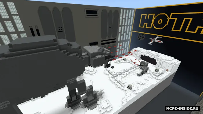 Star Wars: Hoth jangi — Minecraft xarita, rasm 3