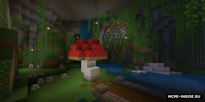 Mot'dan qo'ziqorin shaklidagi uy — Minecraft xarita, rasm 3