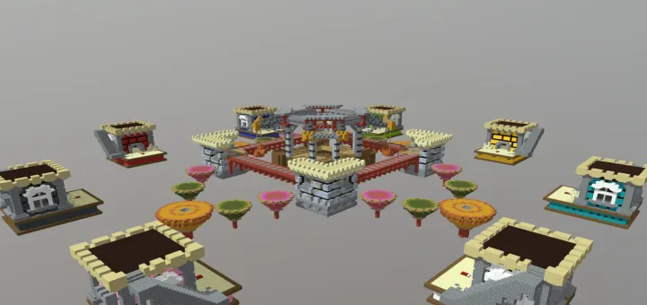 Bolalar maydonchasida Bedwars — Minecraft xarita, rasm 1