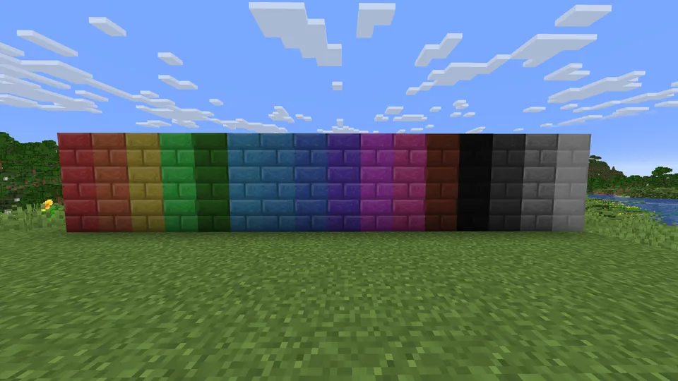 Rainbow Bricks — Minecraft mod, rasm 2
