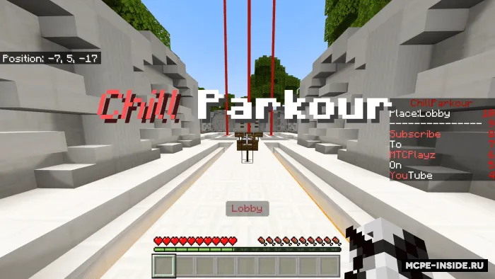 Dam olish uchun parkur — Minecraft xarita, rasm 1