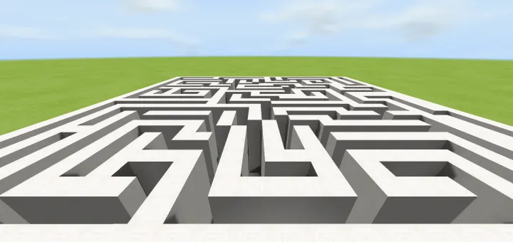 Qiziqarli labirint — Minecraft xarita, rasm 1