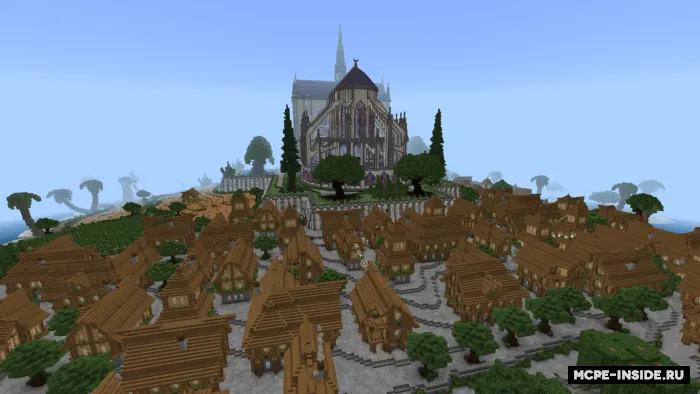 Notre-Dame va o'rta asr shahri — Minecraft xarita, rasm 1