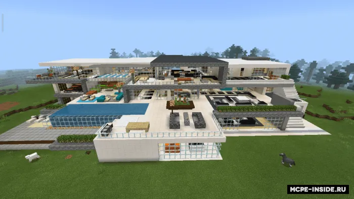 Oq-qora hashamatli uy — Minecraft xarita, rasm 1