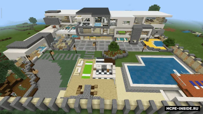 Oq-qora hashamatli uy — Minecraft xarita, rasm 2