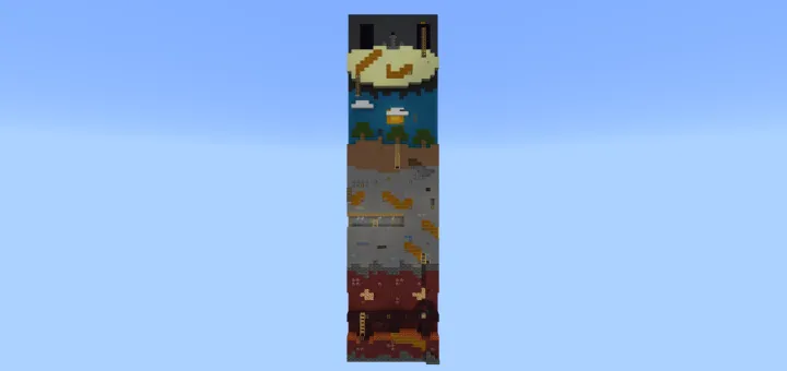 Ikki o'lchamli minora — Minecraft xarita, rasm 1