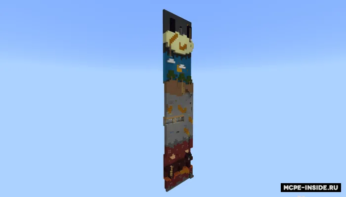 Ikki o'lchamli minora — Minecraft xarita, rasm 3