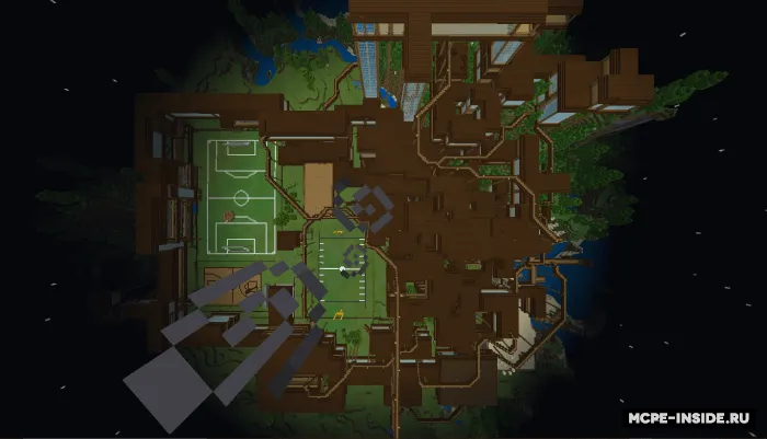 Katta yog'och qasr — Minecraft xarita, rasm 2