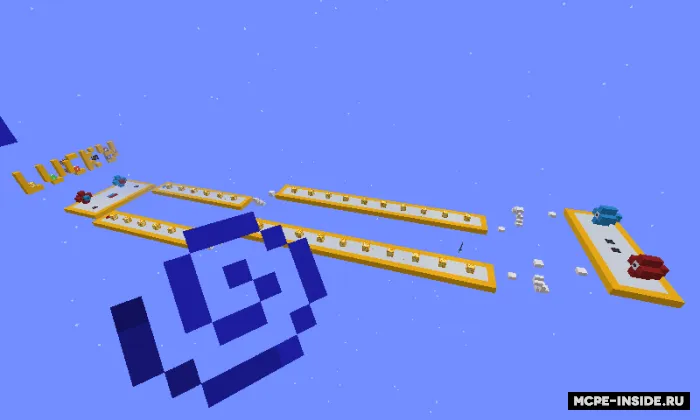 Lucky Block poygasi — Minecraft xarita, rasm 3