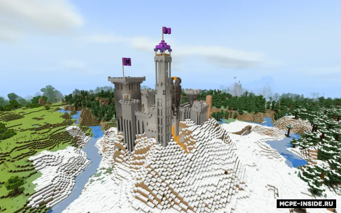 Qorli tog'dagi qasr — Minecraft xarita, rasm 3