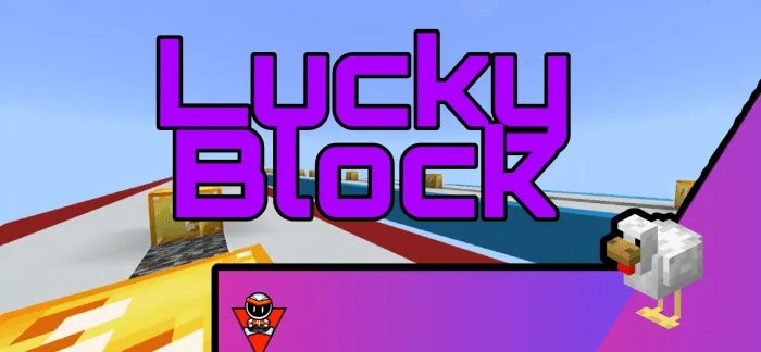 Lucky Block poygasi — Minecraft xarita, rasm 4