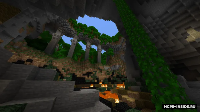 Elitrada poyga: Jungli ibodatxonasi — Minecraft xarita, rasm 1