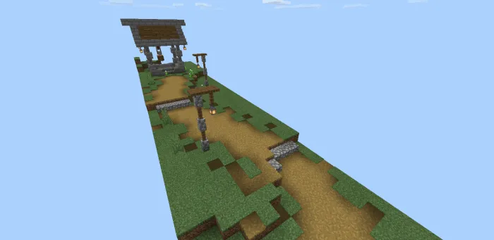 Zombilar hujumi — Minecraft xarita, rasm 1