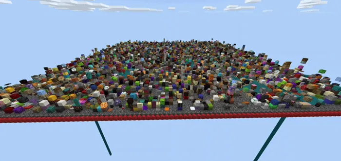 Tushayotgan bloklar — Minecraft xarita, rasm 1