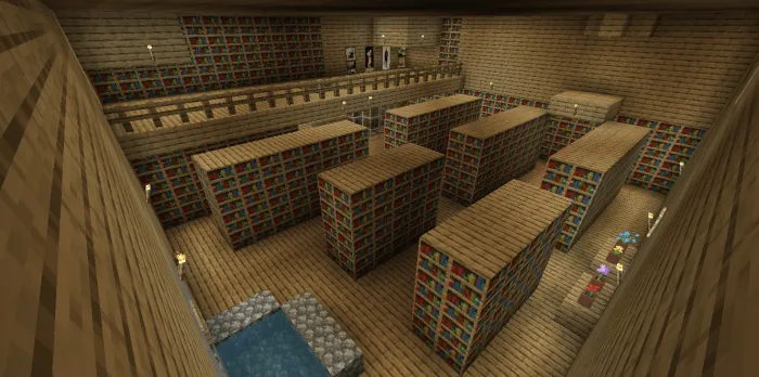 Kutubxonadan qochish — Minecraft xarita, rasm 1
