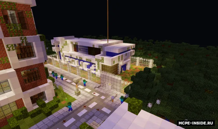 Shaharda zombi apokalipsisi — Minecraft xarita, rasm 1